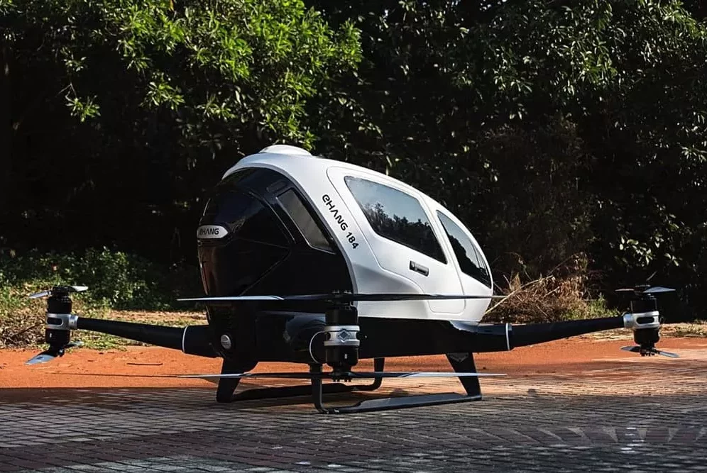 The idea of the autonomous taxi drone is that passengers hop in, enter their destination on a 12-inch touchscreen and simply hit the take-off button