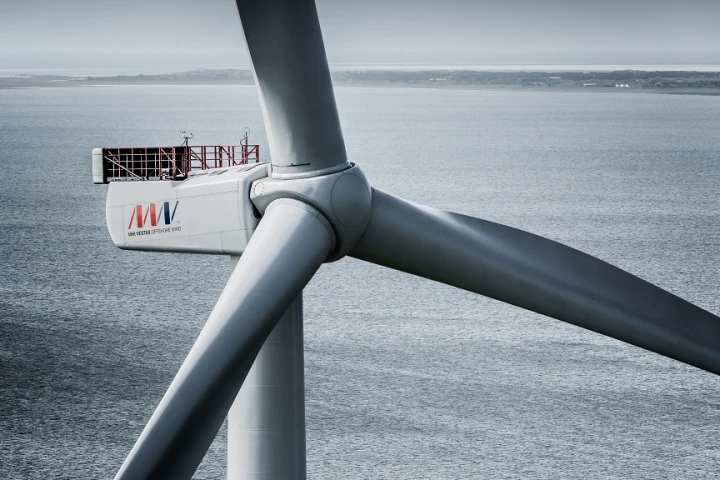 The world's largest wind turbine from Danish company MHI Vestas Offshore Wind sets 9MW energy generation record