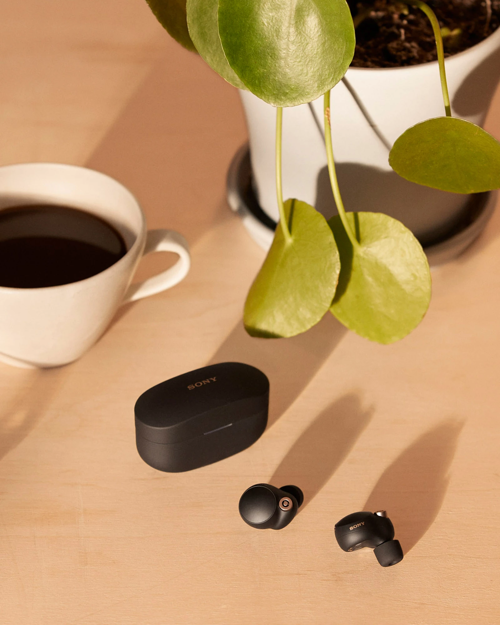 The earphones are 10 percent smaller than 2019's WF-1000XM3 models, while the size of the charging case has also been reduced by 40 percent