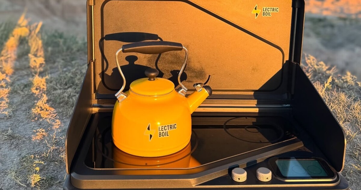 Lectric Boil Overlander battery-powered induction camping stove Lectric Boil Overlander battery-powered induction camping stove