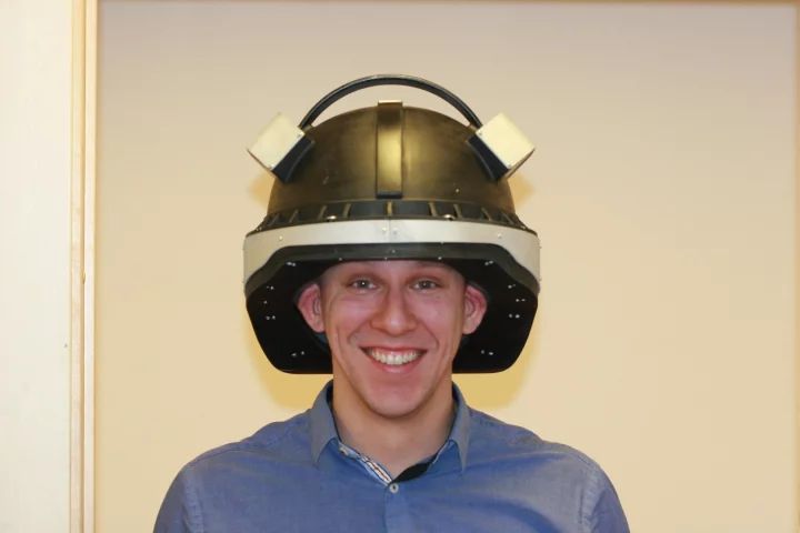 A prototype of the EmerEEG – the final version should be considerably smaller