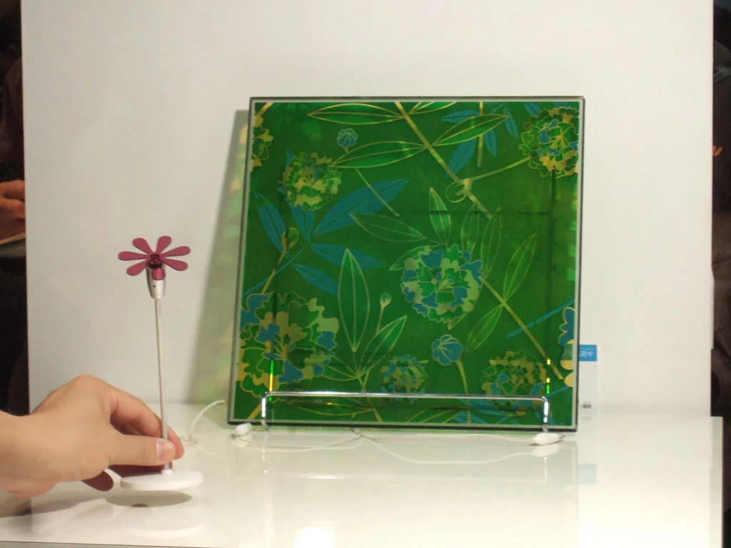 Sony's dye-sensitized solar cell windows combine smart engineering with beautiful screen printing