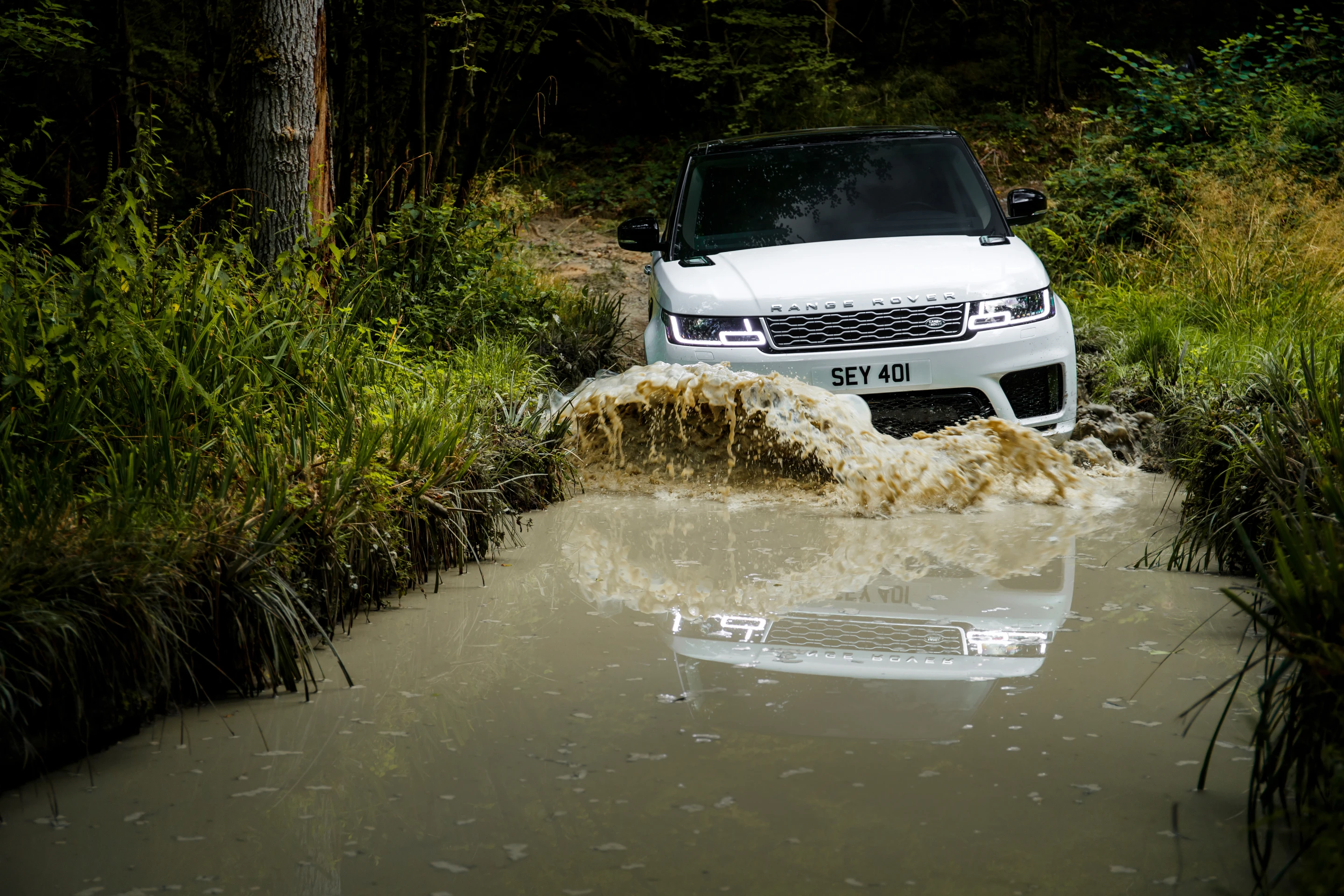 Land Rover is keen to prove the PHEV is still capable off-road