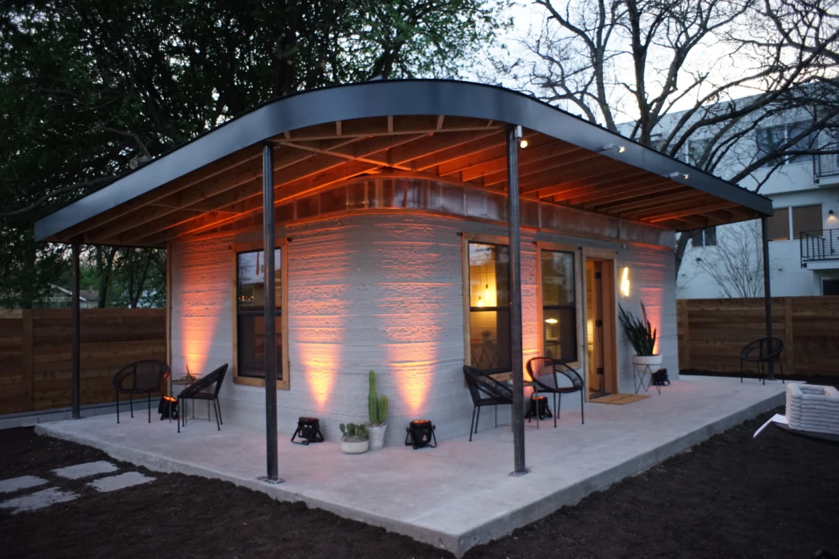 The 3D-printed home currently costs US$10,000 to produce but New Story and Icon aim to reduce this to $4,000