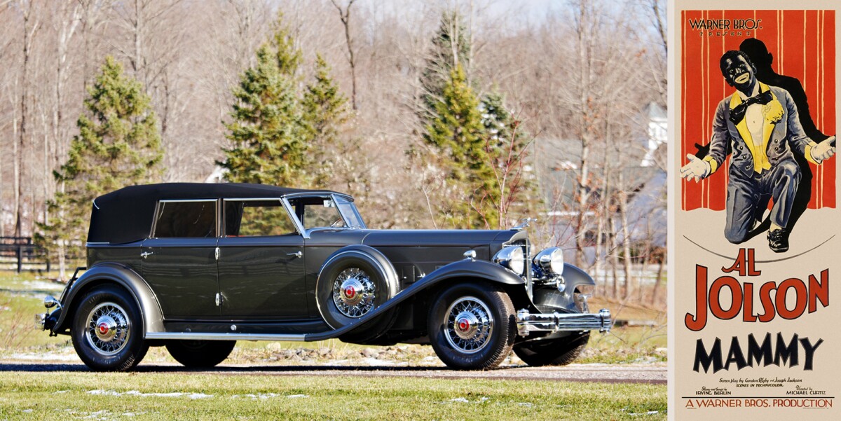 The ultimate Packard chassis powered by a second-generation Packard Twin Six (V12) engine adorned with the ultimate Dietrich custom body, built new for "The World's Greatest Entertainer." The car was offered with a complete documented history including awards at the Pebble Beach Concours in 1963 and 2012, an unprecedented 49 years apart. The car previously sold at auction in 2011 for $1,100,000 but failed to meet reserve in Scottsdale.
