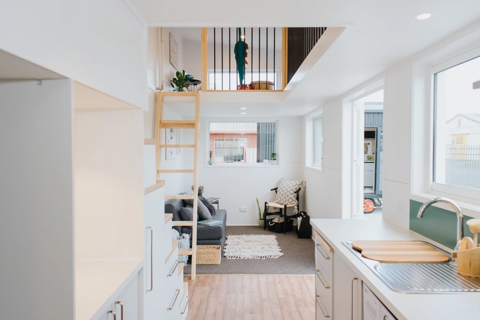 The Dance Tiny House measures 8 m (26 ft)-long