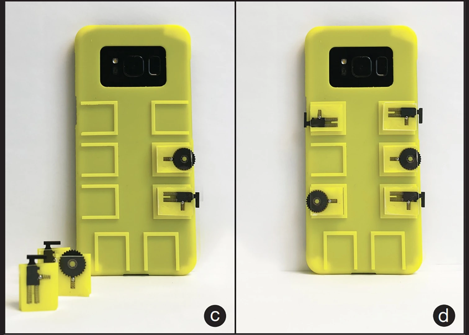 The modular vidgets are cheap to make and need no wiring