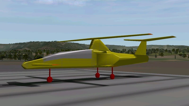 Large T-tail computer model