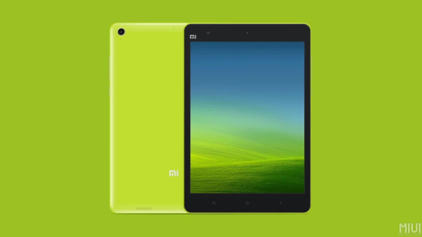 Green is one of several colors for the Mi Pad