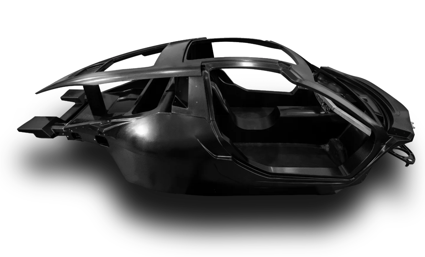 The Carmen's lightweight carbon monocoque chassis