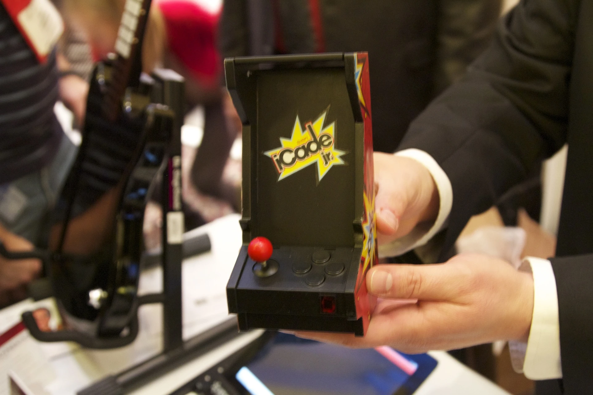The new iCade Jr. at the Ion Audio booth at CES 2012
