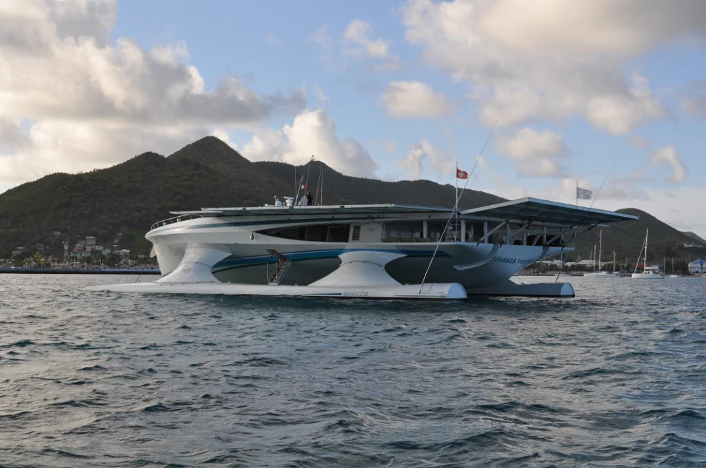The catamaran beat its 2010 record set between the same two locations by 4 days, 6 hours, and 38 minutes