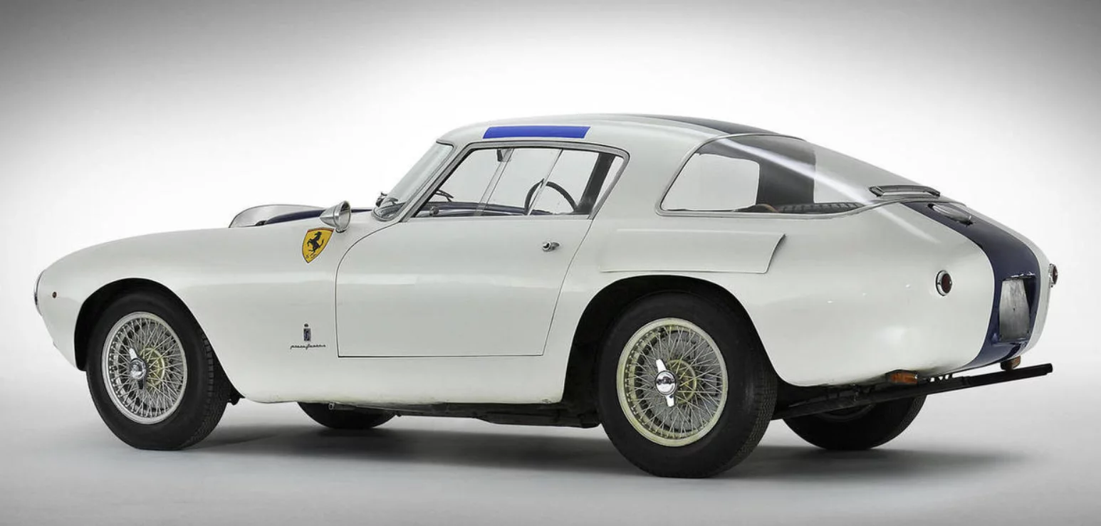 The Ferrari 250 Mille Miglia was tailor-made to compete in the marquis long-distance races, using the new 3-litre V12 engine, a longer wheelbase chassis and the artistry of Carrozzeria Pinin Farina then created two-seat closed-cabin bodywork. The Ferrari 250 MM on offer is an outstanding example of Ferrari's first 3-litre V12-engined Gran Turismo family – launching the line that over the following decade would spawn the 250 Tour de France, 250 GT SWB and 250 GTO models. It was the 17th of 31 Ferrari 250 MMs to be built overall, and the 11th of the 250 MM Pinin Farina Berlinettas. Its first race meeting saw it win the main race of the day driven by a fast-rising young star - Phil Hill. Hill would go on to drive for the factory Ferrari team and take a world title. Auctioneer's Estimate: US$9,000,000 - US$12,000,000. Official Auction Description and Images