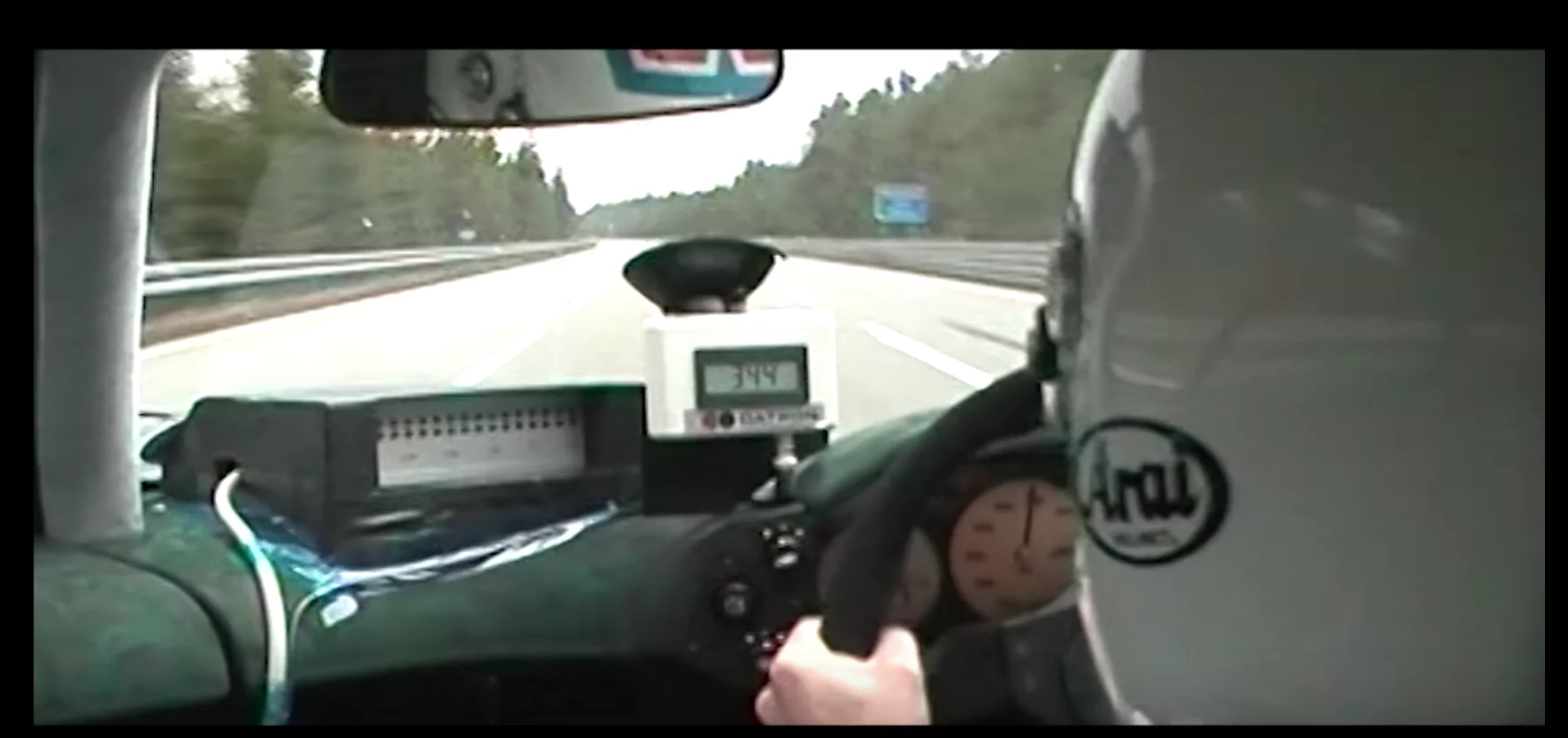 Andy Wallace behind the wheel of the McLaren F1