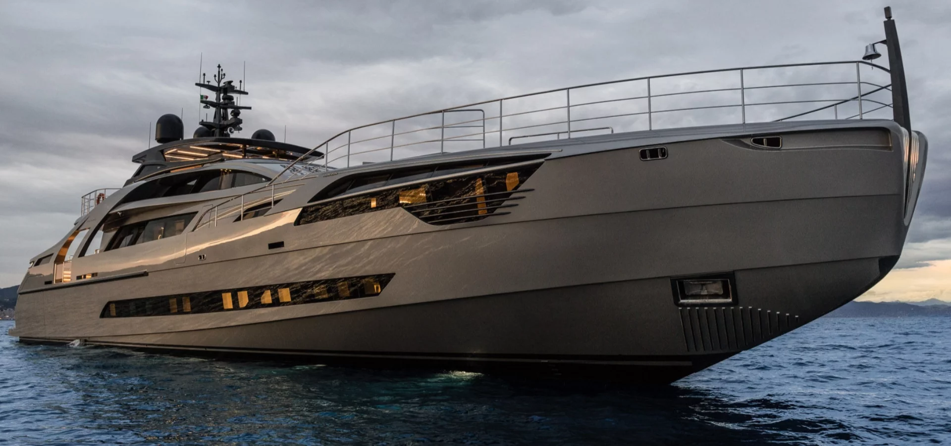 The new Pershing 140 is the brand's first boat to be made from aluminum