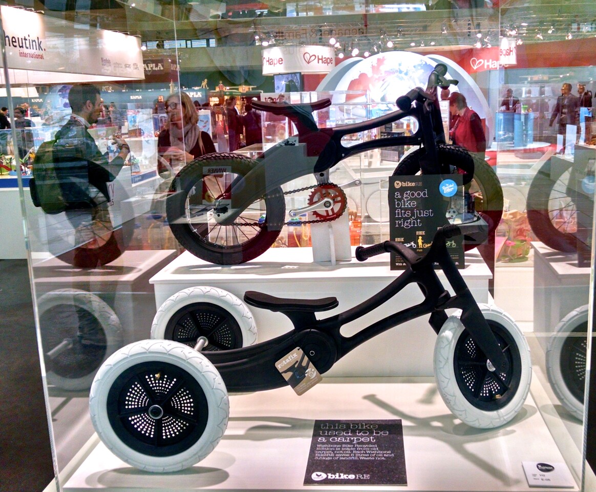 Recycled Carpet Bike Grows From Child S First Trike To Pedal Bike