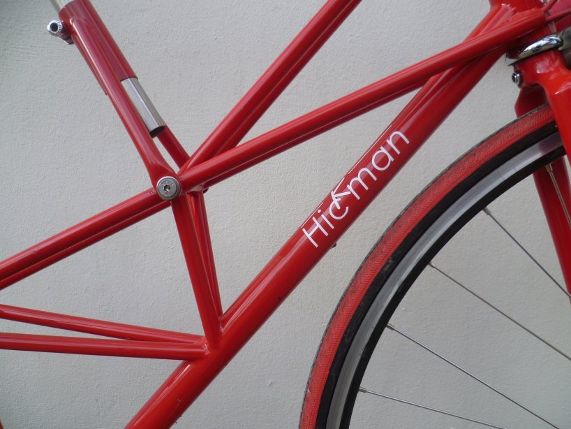 The Hickman Bike's frame is made from TIG-welded chromoly steel