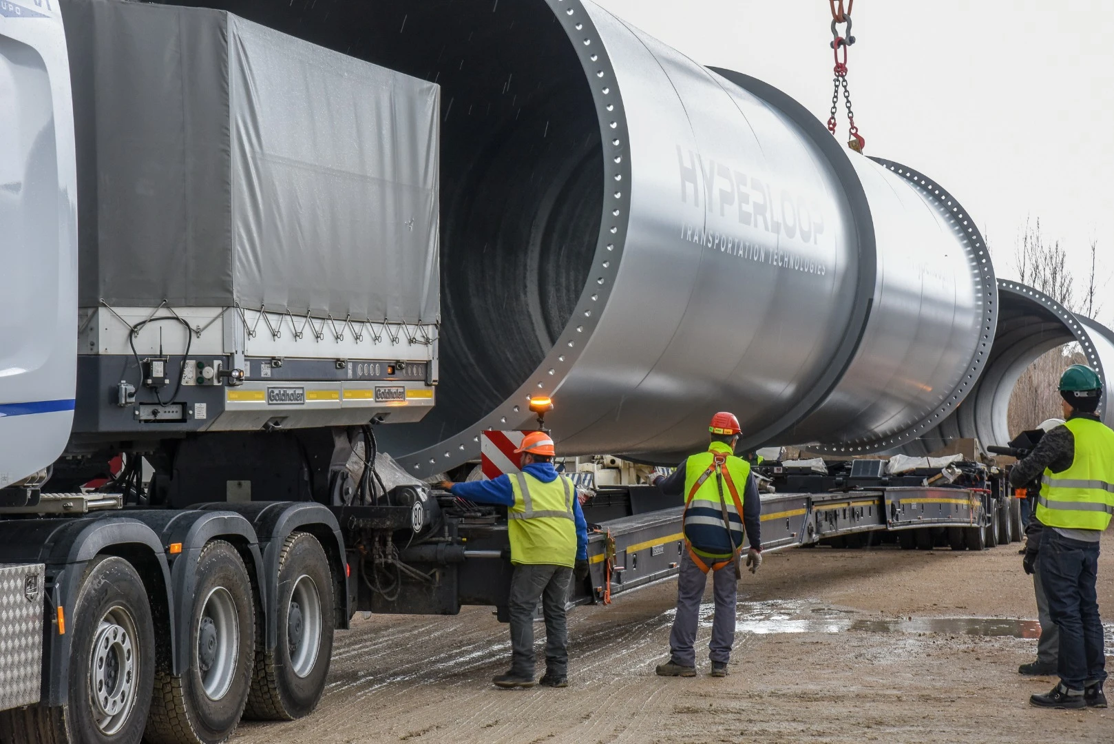 There are a number startups vying to build the Hyperloop, a transport system that would see passenger and cargo pods shuttled through near-vacuum tubes at around the speed of sound
