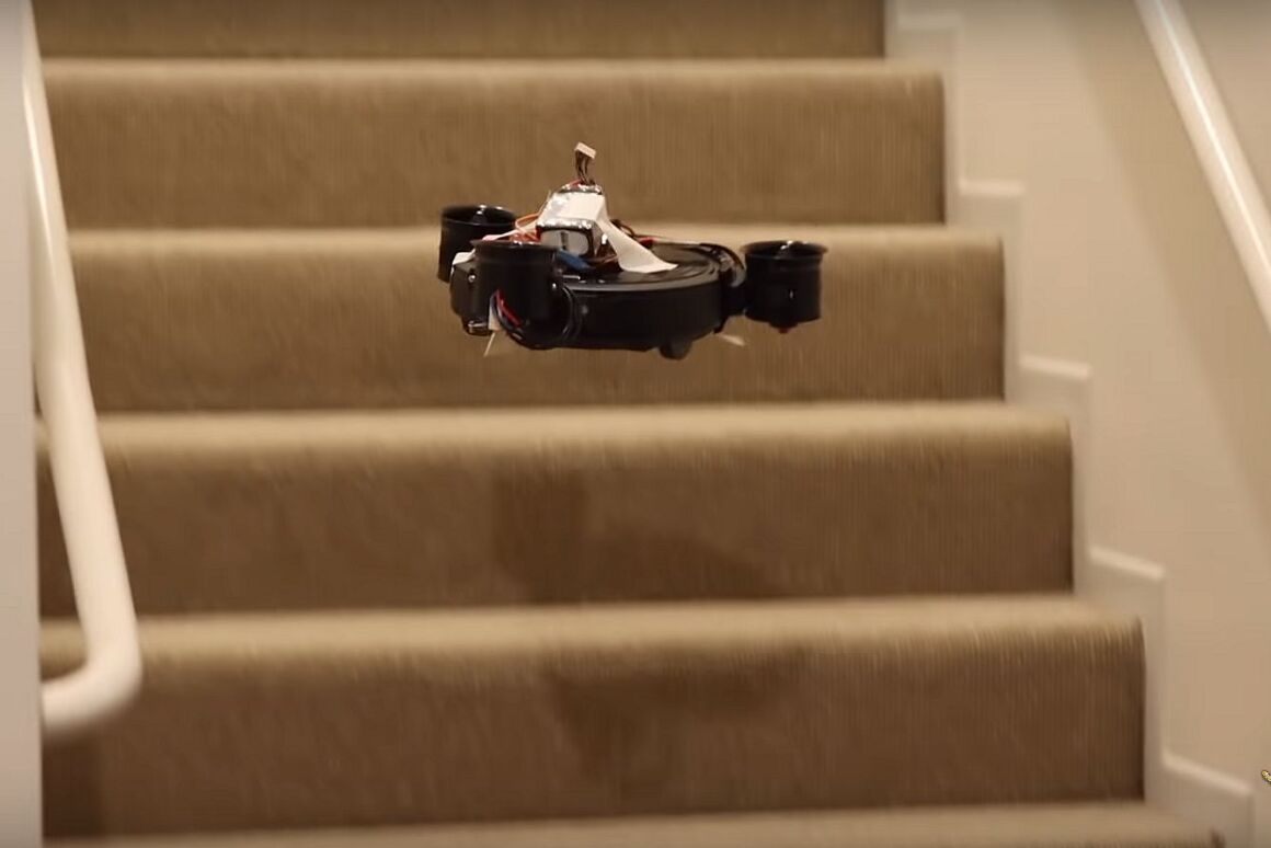 Stairs are no obstacle for flying robovac