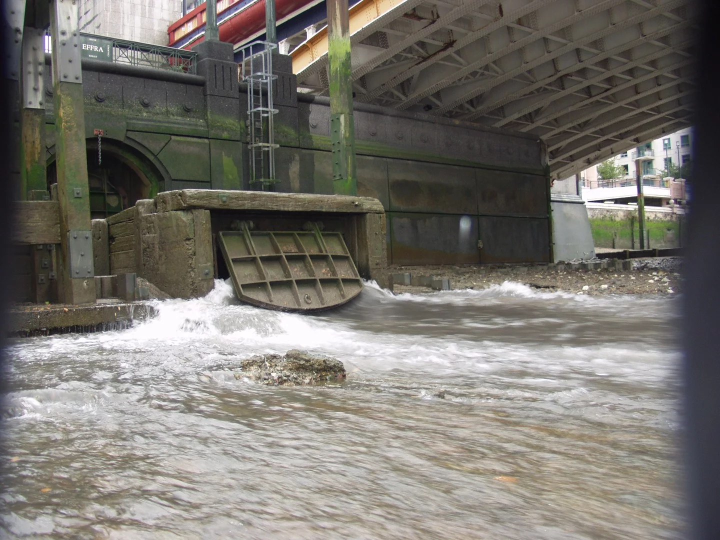 There are 50 Combined Sewage Overflows along the River Thames, including this one pictured in Brixton