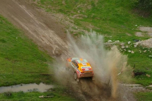 Overall leader after day 3 was former motorcycle champion Nani Roma in the Mitsubishi Pajero