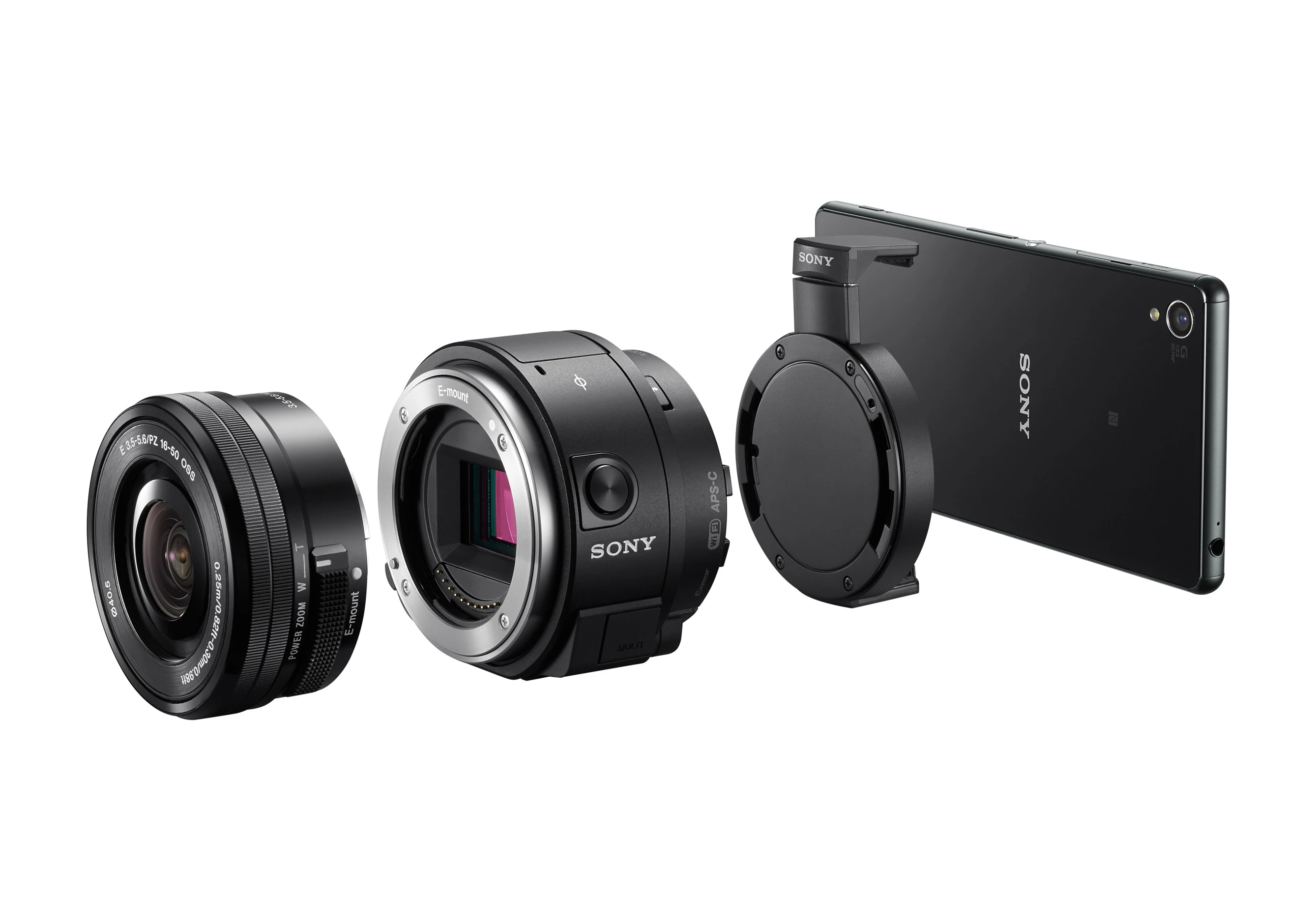 The Sony QX1 turns your smartphone into a mirrorless interchangeable lens camera