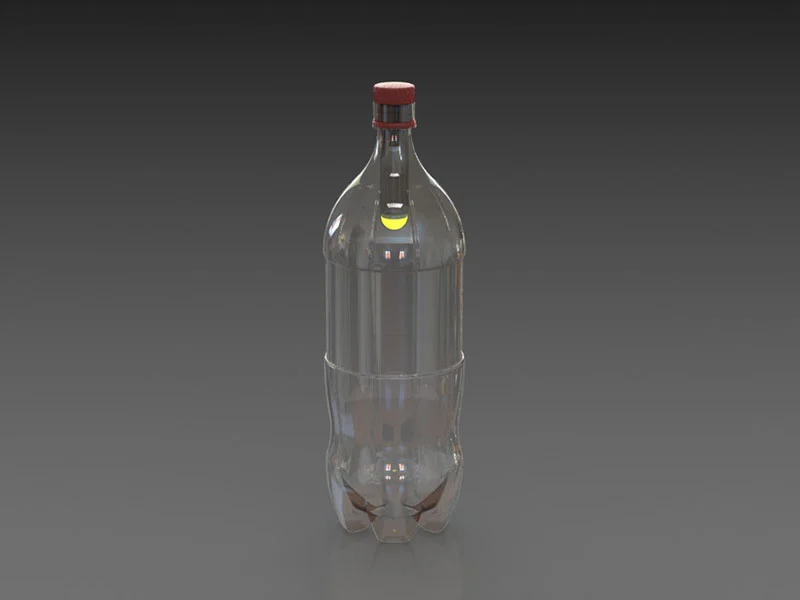 The device screws onto a bottle like a lid in order to make a sustainable and tough lantern (Image: The Lightie)