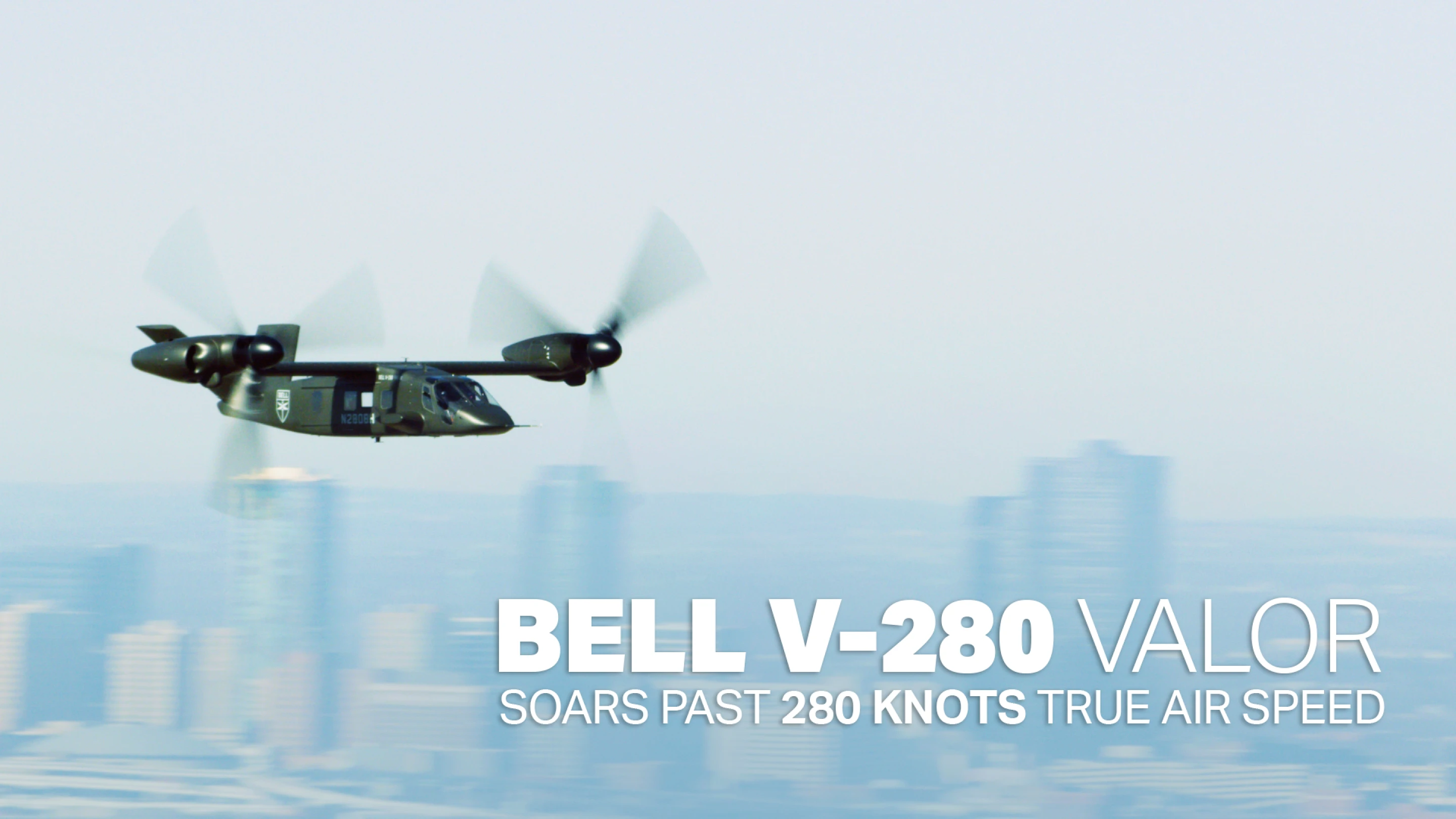 Bell V-280 Valor tiltrotor hits namesake 280 knots for the first time