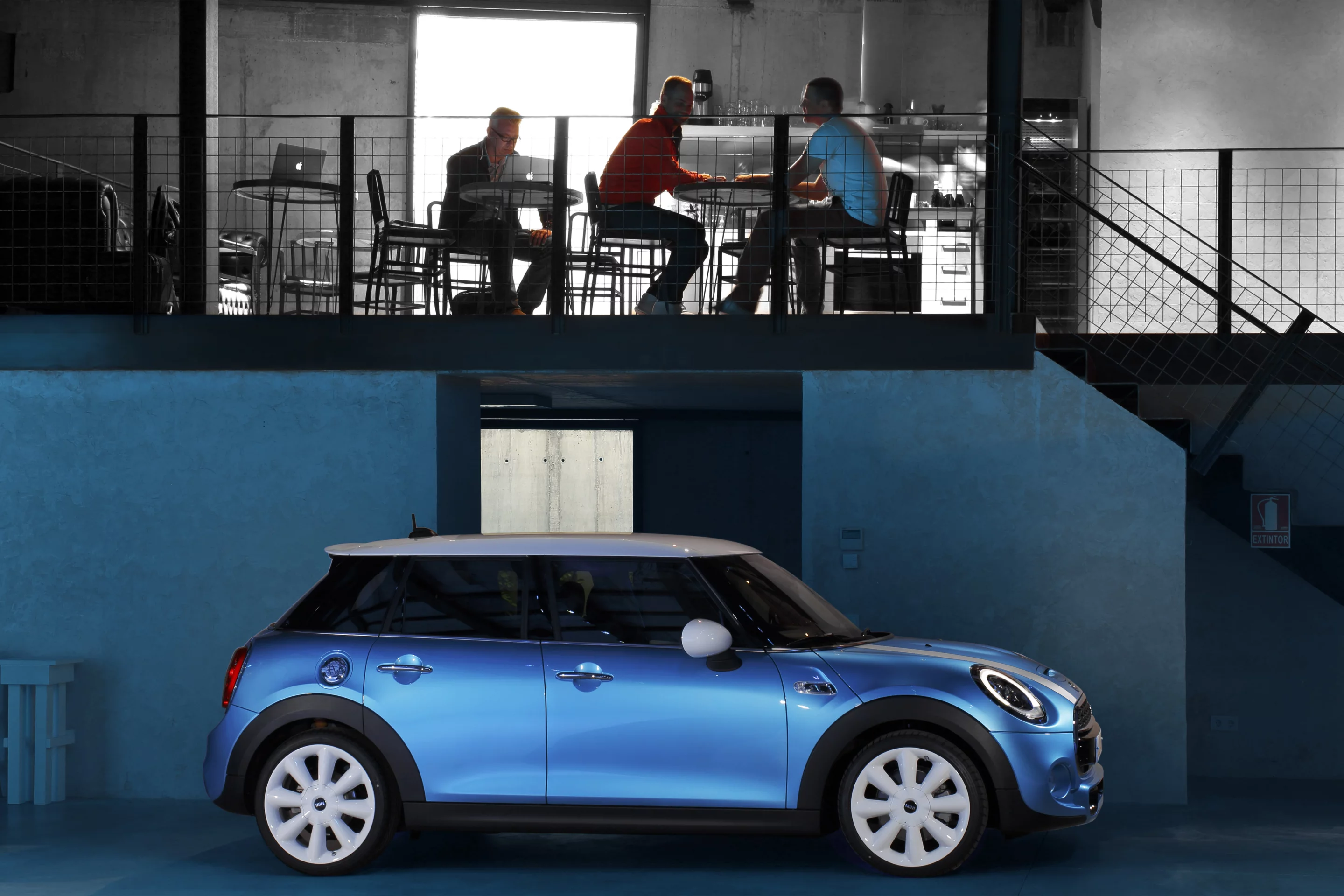 The 5-door Mini Cooper S has more interior room
