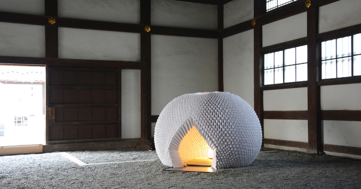 ShiAn A Japanese origami tea house made entirely out of paper