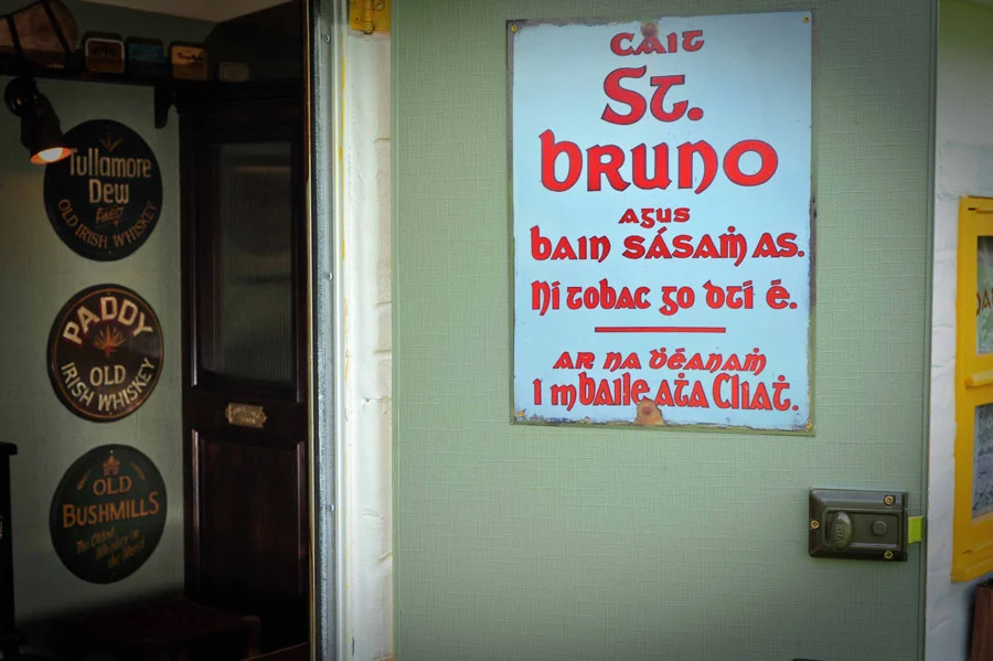 It took 60 days of work to turn the caravan into an authentic looking pub