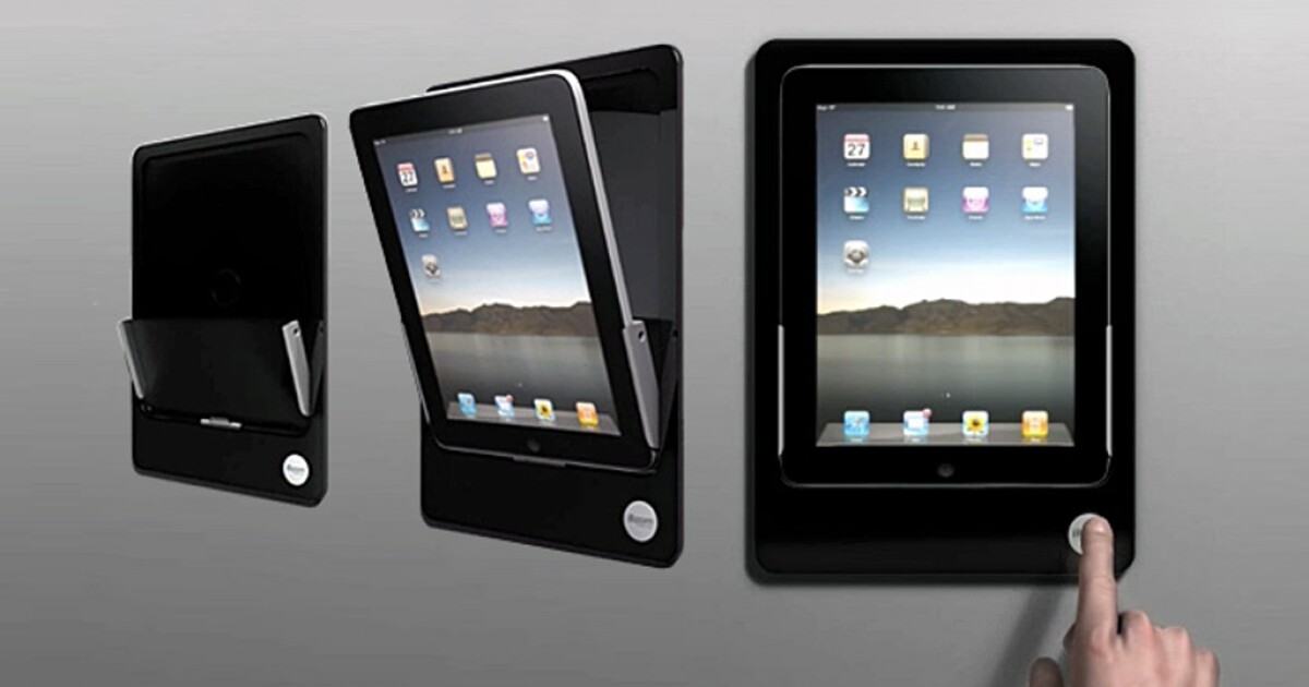 Iroom Idock Is The World S First Motorized In Wall Ipad Dock - Wall Mounted Ipad Docking Station With Speakers Iroom Idock Is The World S First Motorized In Wall Ipad Dock - Wall Mounted Ipad Docking Station With Speakers