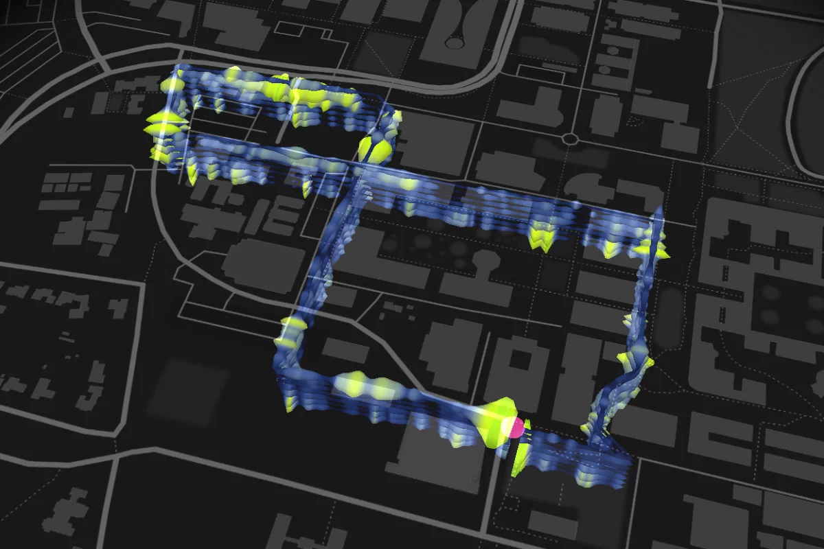 A 3 mile (4.8 km) loop of fiber optic cable buried underneath Stanford University was able to detect 800 seismic events over the course of a year