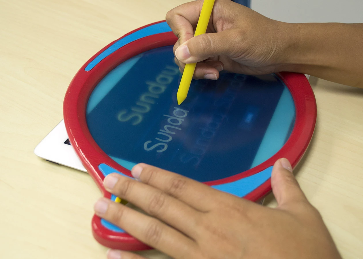 The Boogie Board Play n' Trace features a translucent display