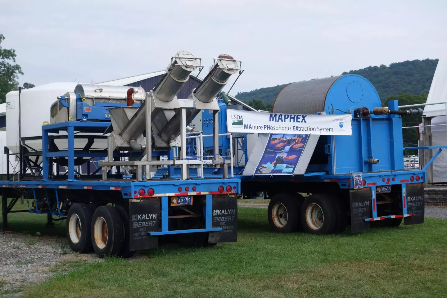 The current mobile version of MAPHEX is made to service small and medium-sized dairies, although a larger stationary version could be installed at or near large dairies