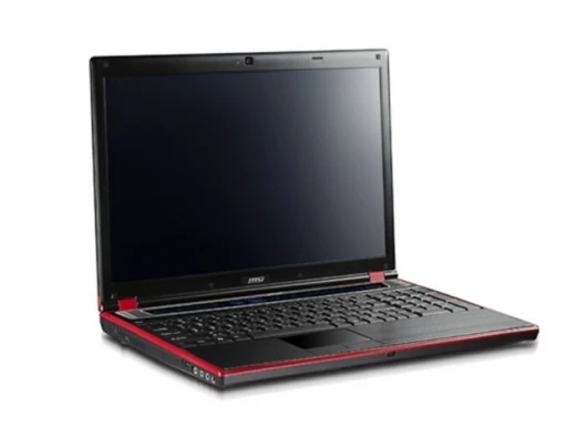 The MSi GX623 (or GX633) with 15.4-inch screen and red racing stripe to make it go faster