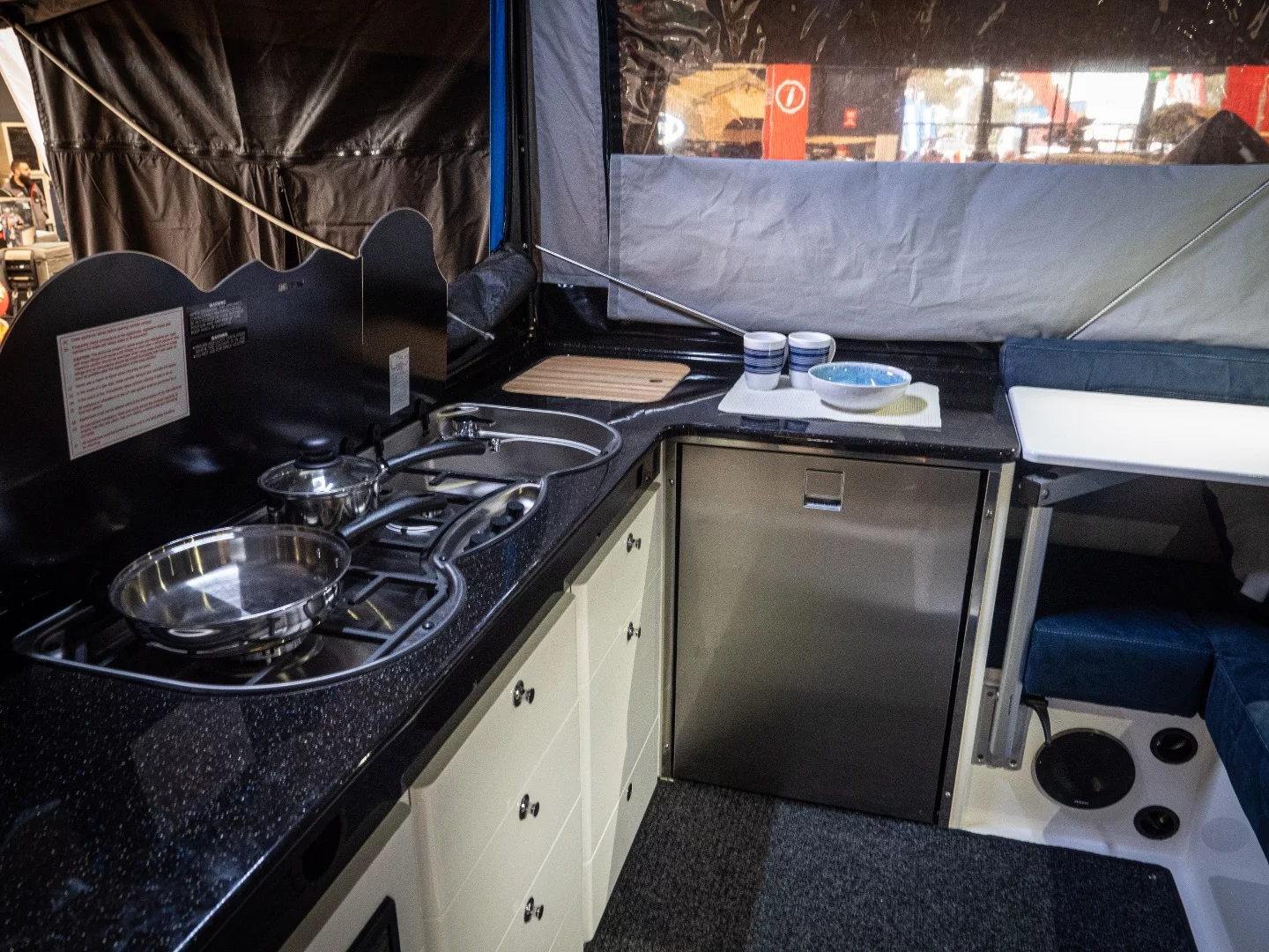 The Ultimate Nexus 360's surprisingly spacious kitchen