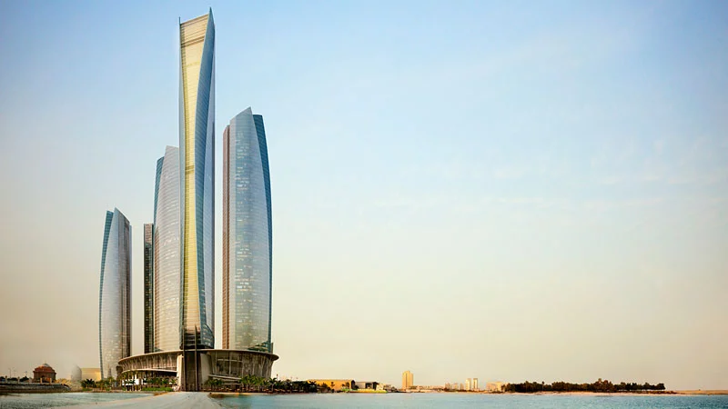 Etihad Towers in Abu Dhabi