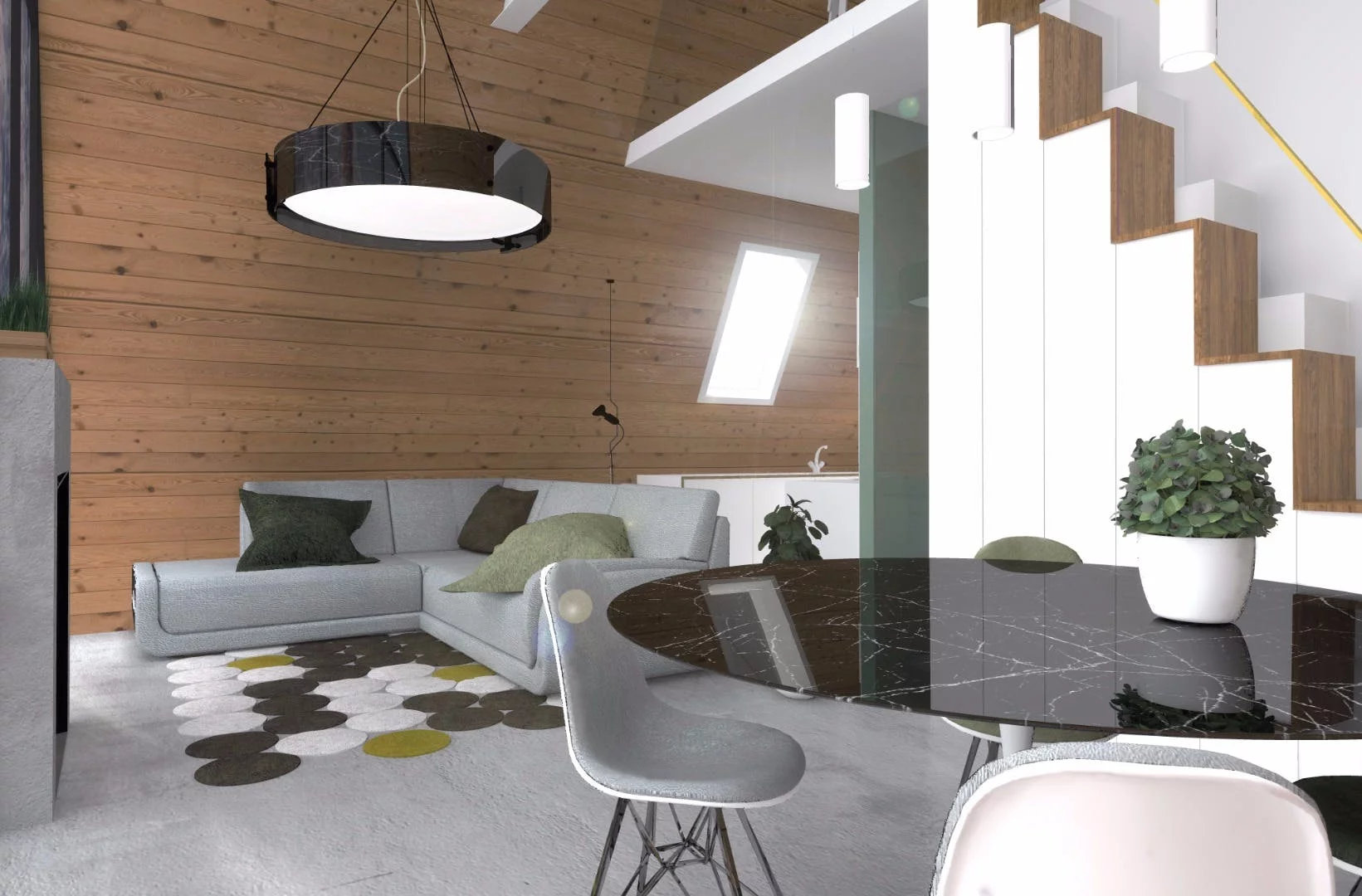 Inside the M.A.Di home, an economical flat-packed dwelling that pops up in less than a day