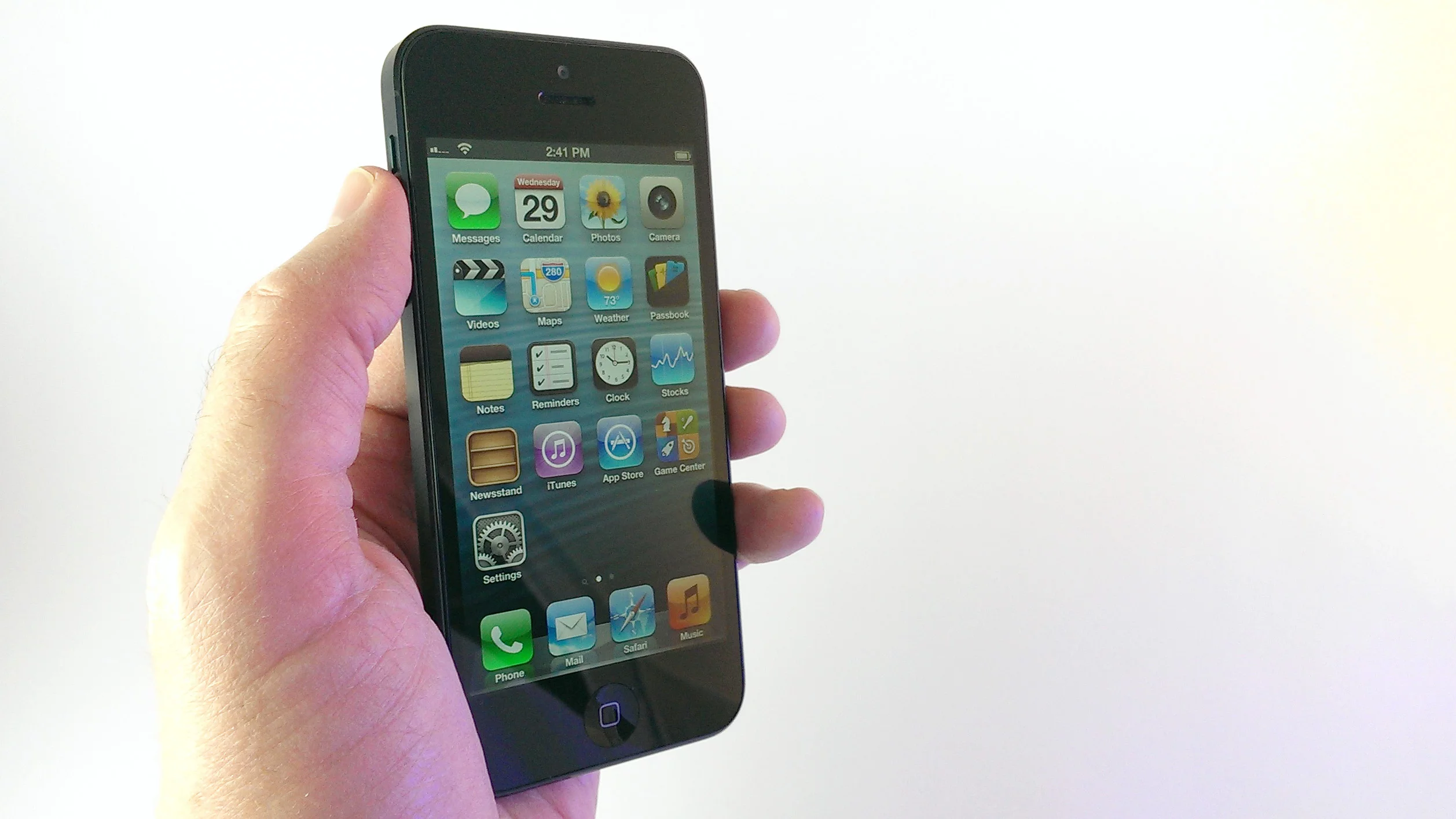 The iPhone's 4-inch display looks tiny next to all the recent high-end Android phones