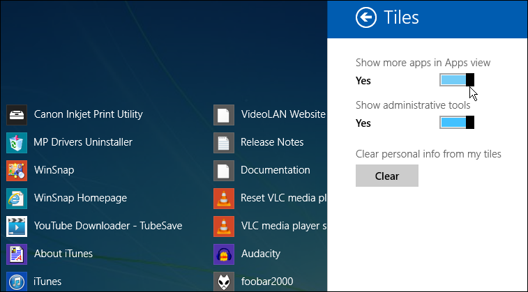 On the apps screen you can now make the icons smaller for more detail