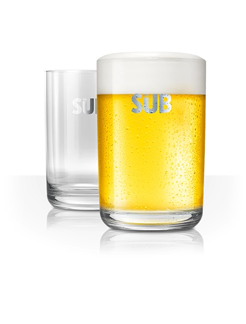 The glassware for the Sub was designed by Marc Newson