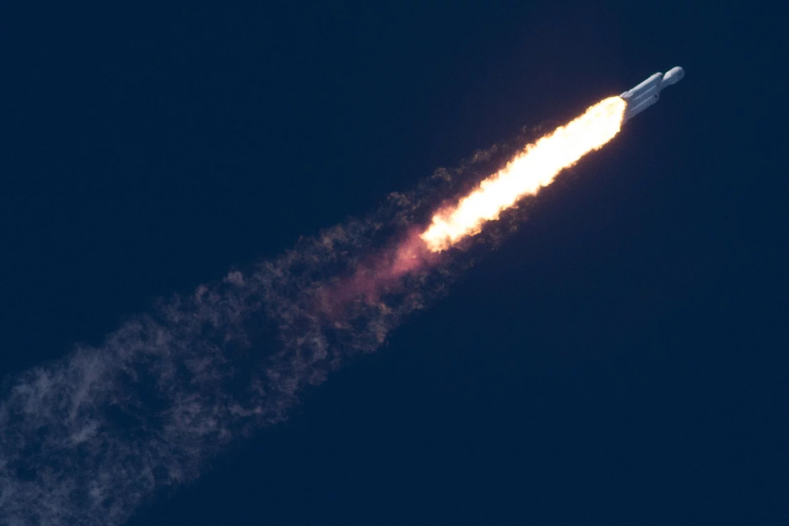 Falcon Heavy headed for space