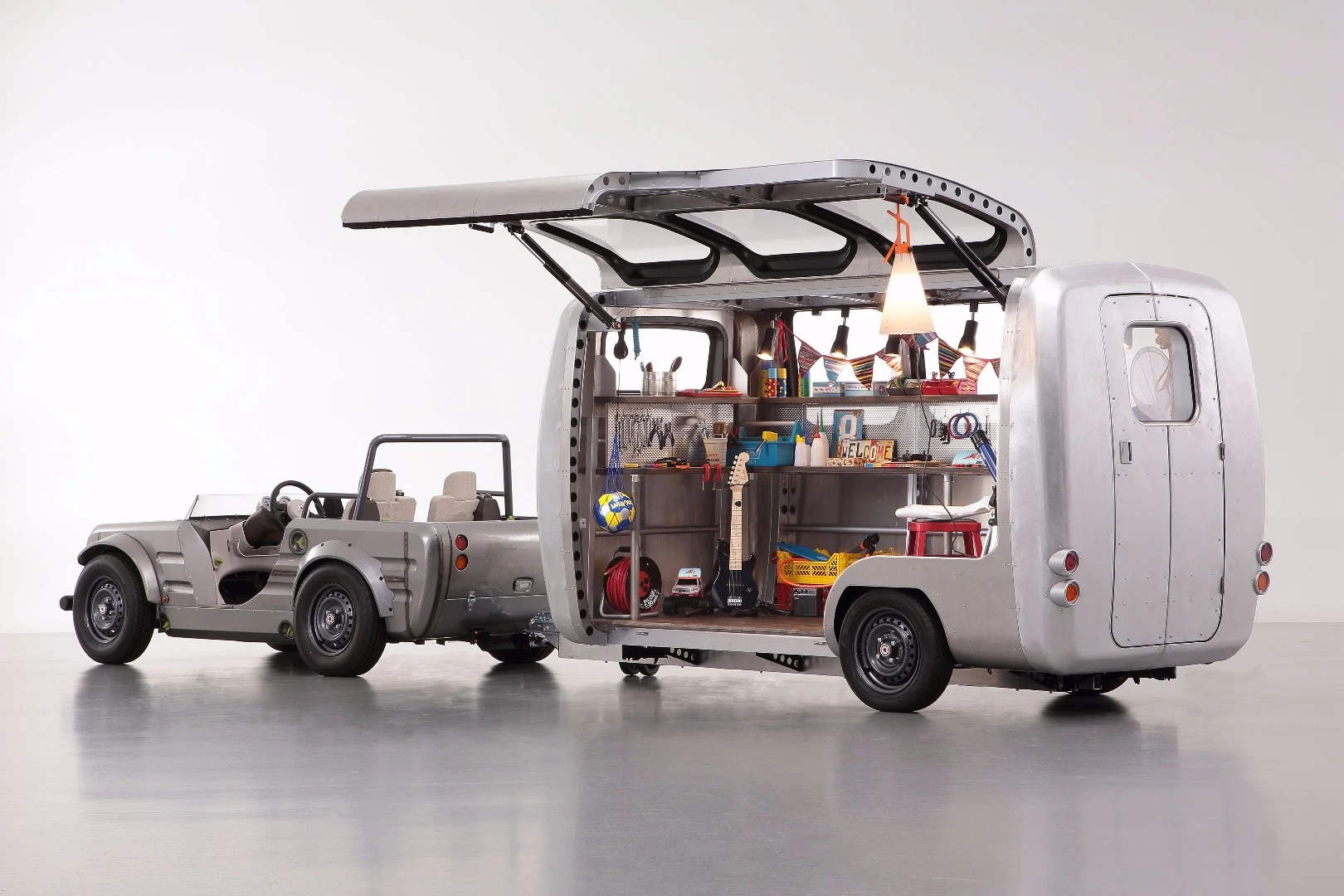 To help foster an interest in vehicles, Toyota has loaded the Capsule up with toys and other interesting kids' gear