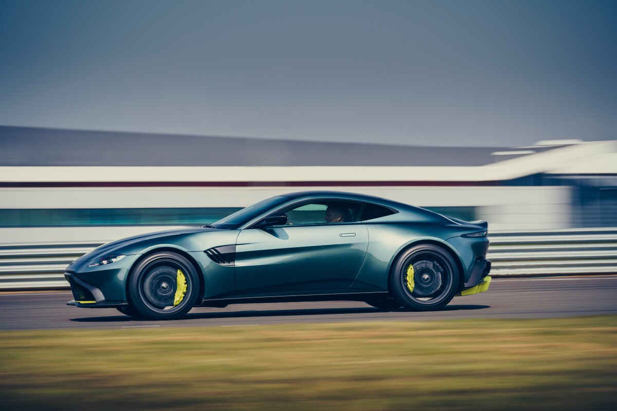 The Vantage AMR keeps the 195-mph top speed of the standard version