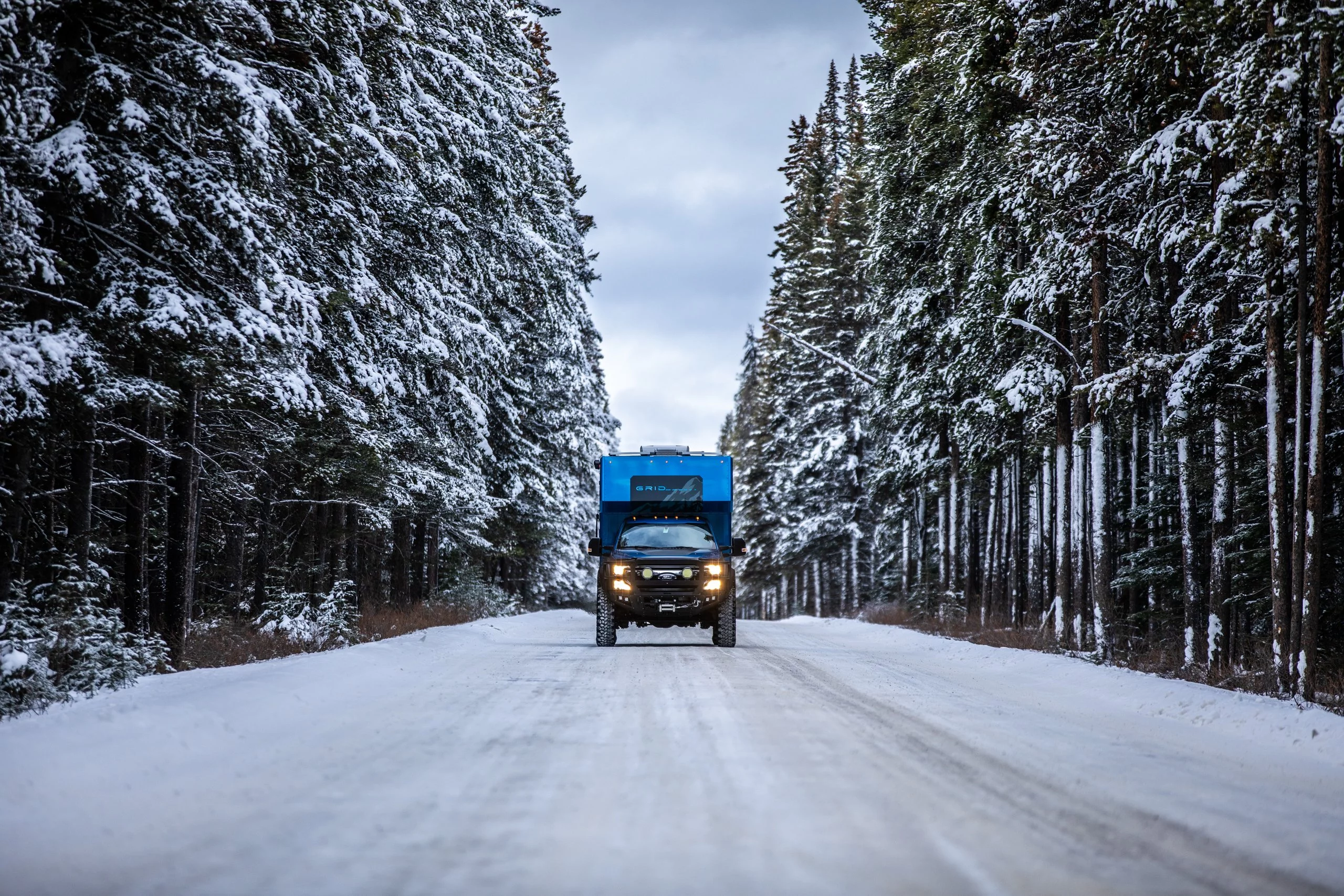 The Ford F-450/550 serves as a rugged all-season, all-terrain basis