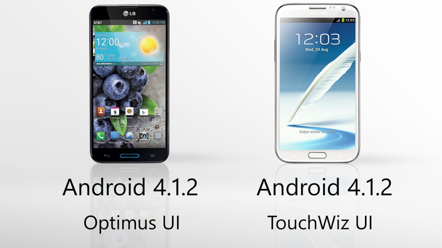 Both phablets run an older version of Android, with different manufacturer UIs layered on top
