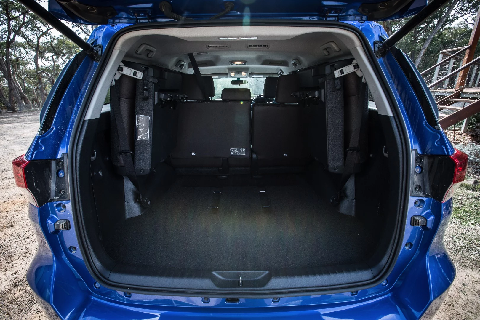 With the rear seats folded, you've got 1,080 liters of load space