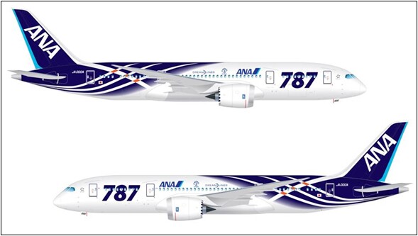ANA unveiled the livery for its first two 787s in Paris this week (Photo: ANA)
