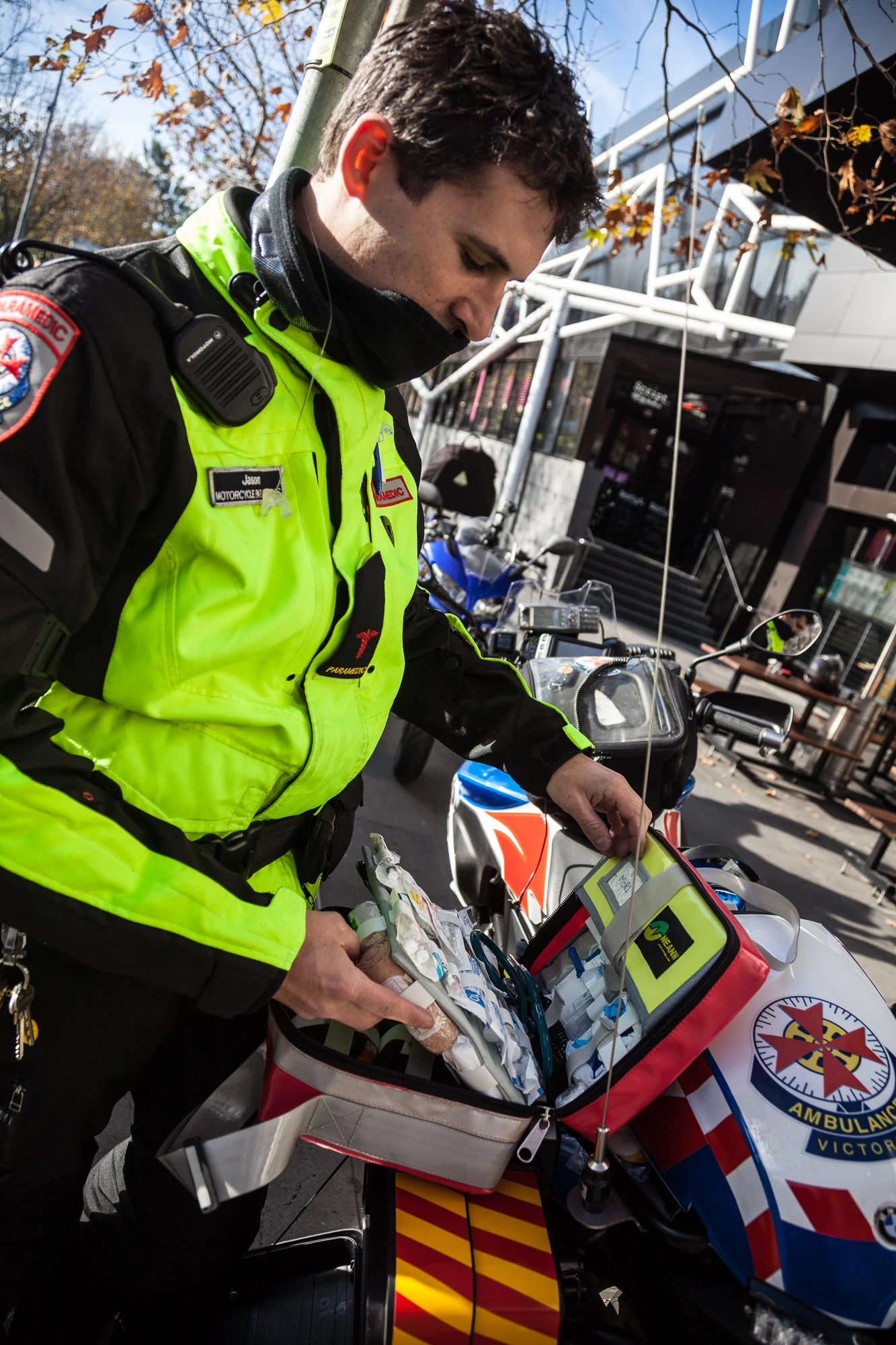 "We carry the majority of the clinical equipment that's carried in an ambulance. It's just very tightly packed and in far less quantity. An ambulance would have four or five times as much. We can do a couple of jobs before we need to restock or start improvising."